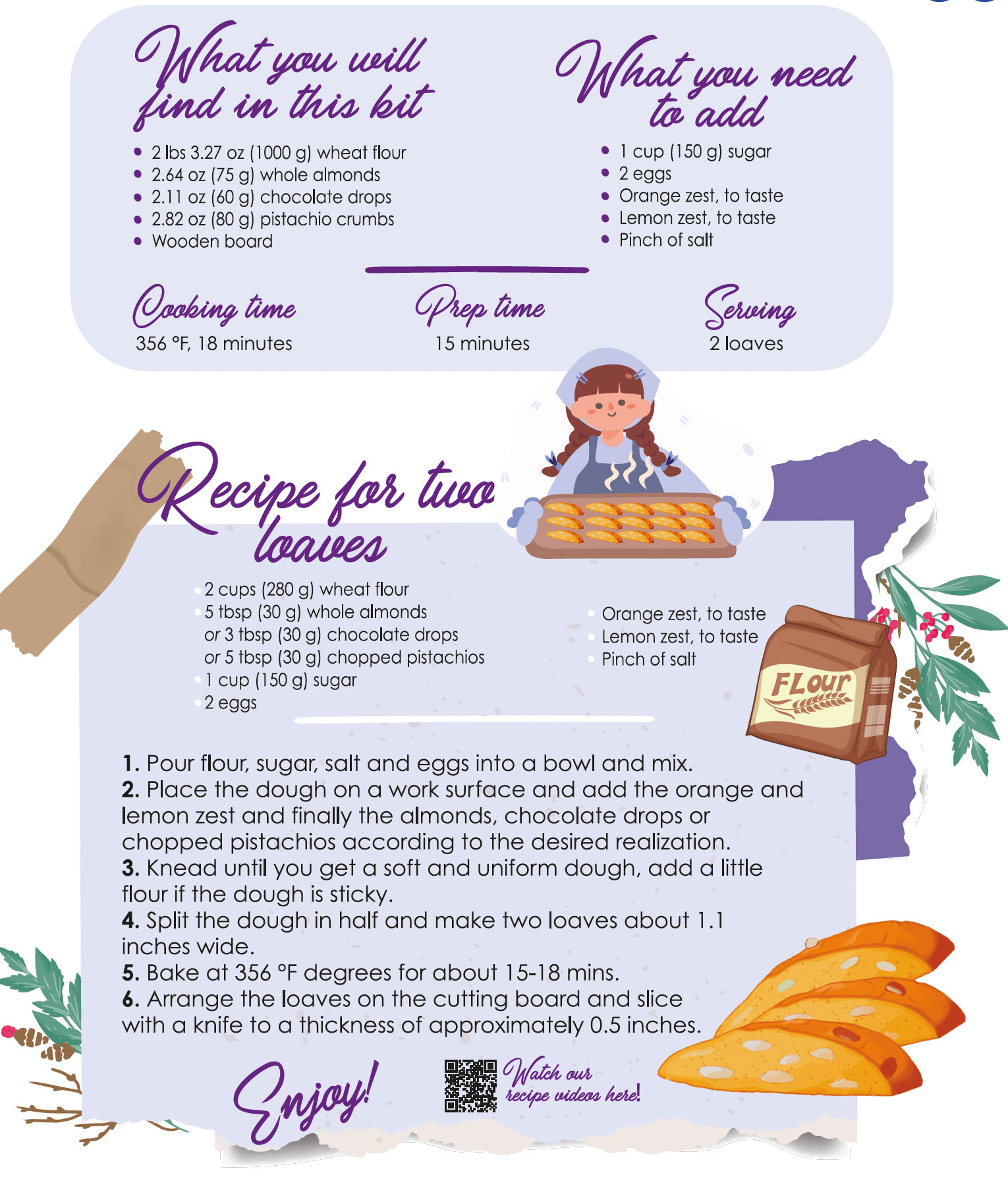 recipe biscotti kit