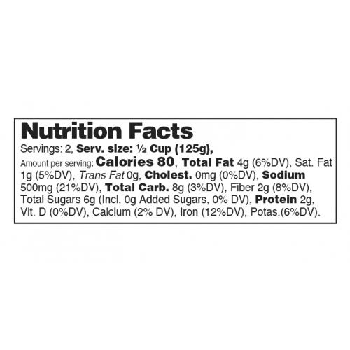 Nutrition facts