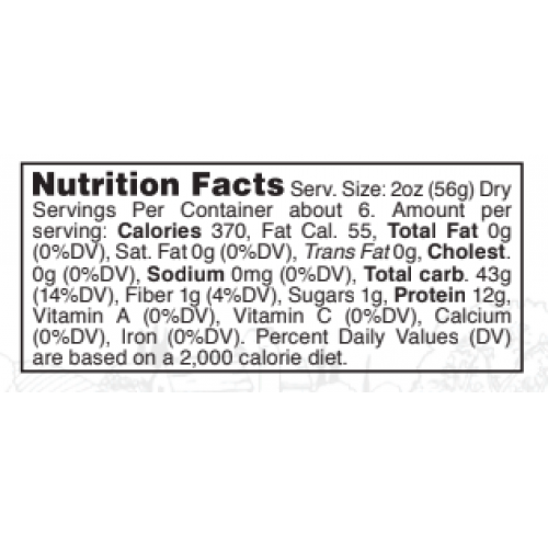 Nutrition facts
