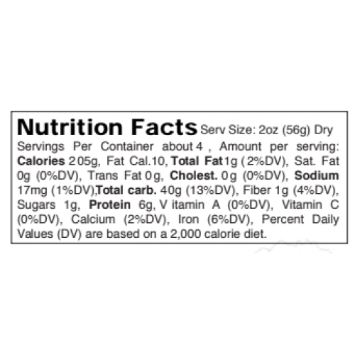 Nutrition facts