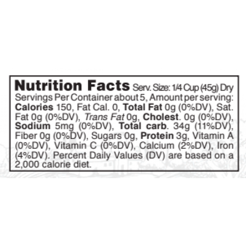Nutrition facts