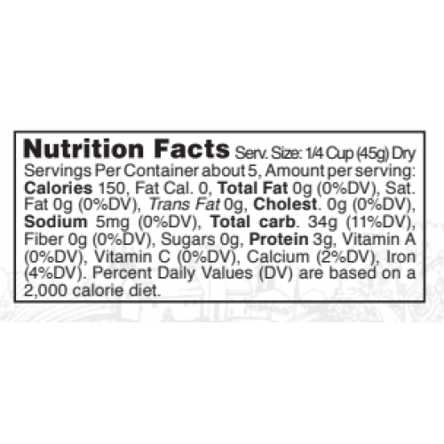 Nutrition facts