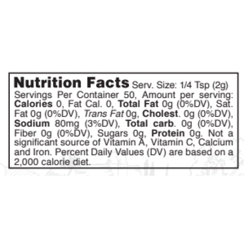 Nutrition facts