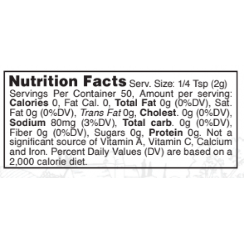 Nutrition facts