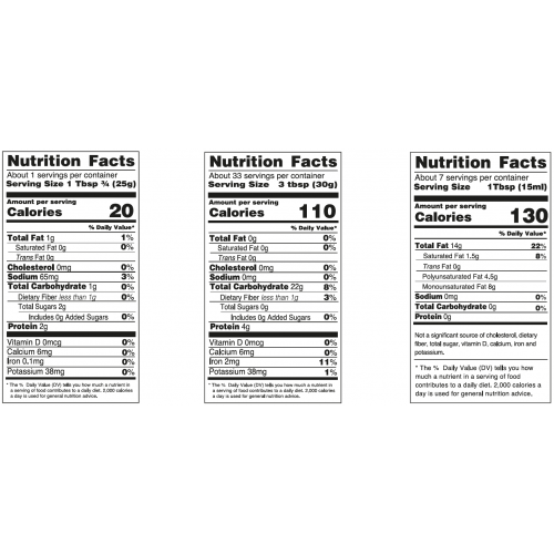 nutrition facts 