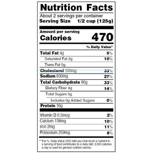 nutrition facts 