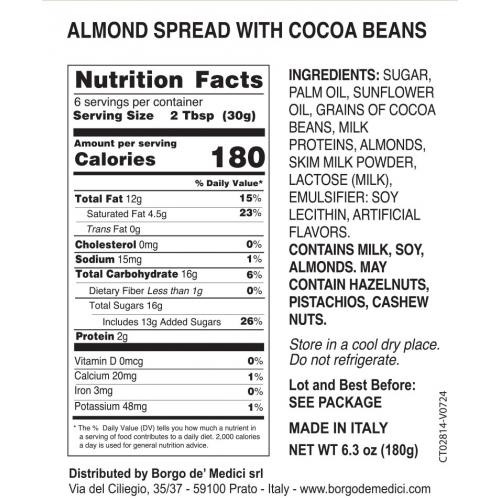 Almond Cacao Stracciatella spread
