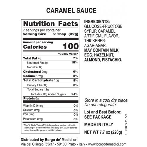 Caramel spread