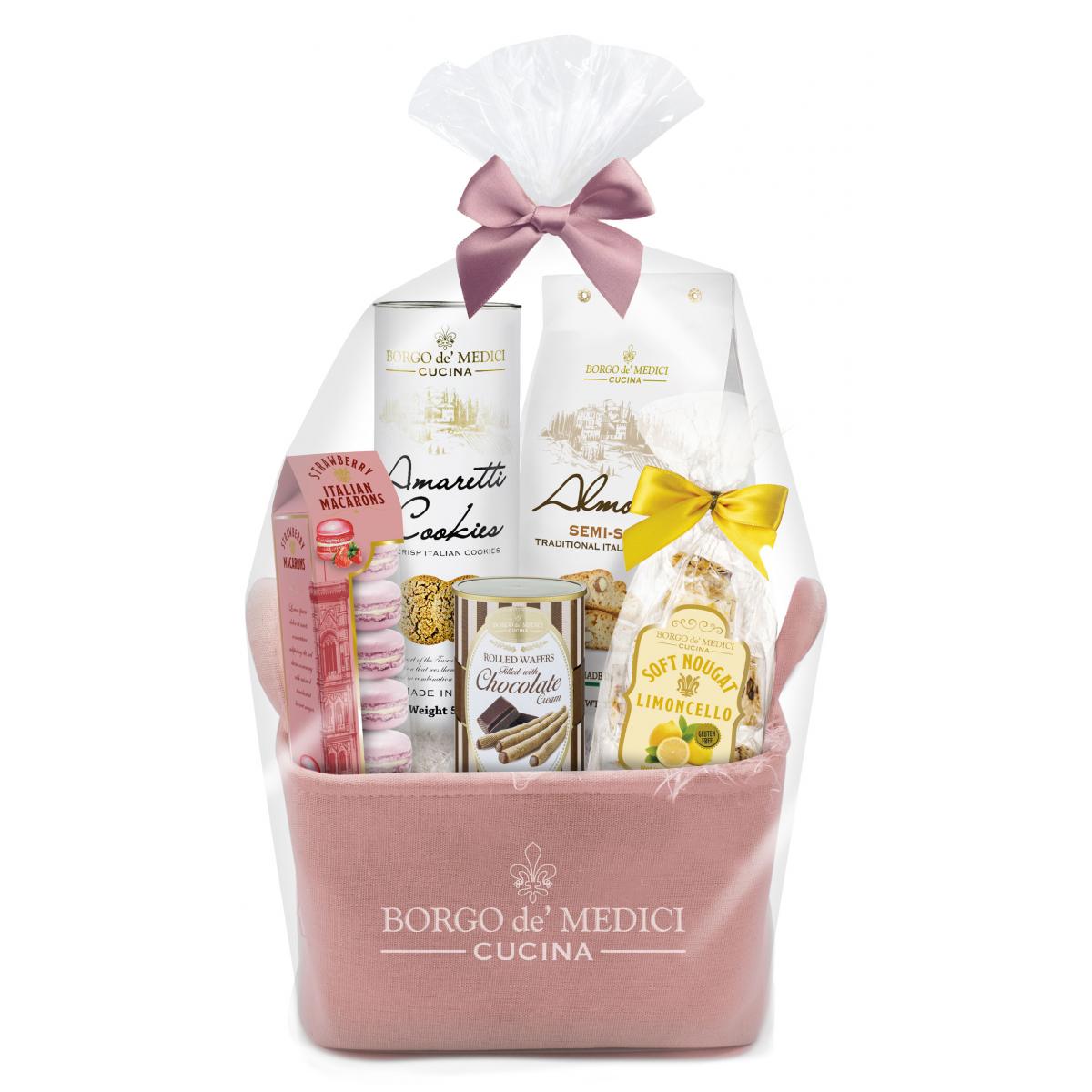 Medium Sweet Canvas Basket Borgo de' Medici