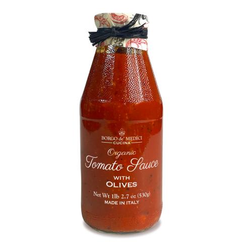 Organic Tomato Sauce With Black Olives